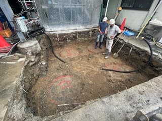 貯槽架台基礎工事