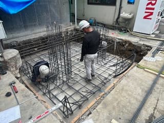 貯槽架台基礎工事