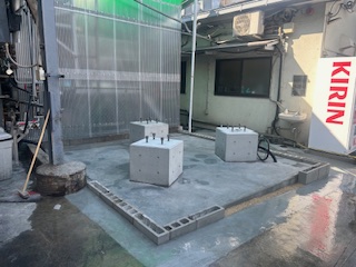 貯槽架台基礎工事