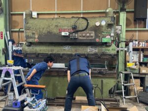 ブレーキプレス用安全装置設置工事